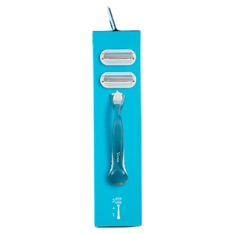 Gillette Venus Smooth Manico + Lame per Rasoio da Donna 2 Ricariche